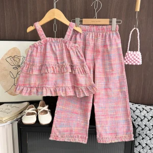 Girls' Top & Pants Clothing Set